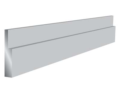 Fascia Per Incastonatura Molto Morbida, 30,6 Gm, 0,4 X 0,9 X 4,8 Mm, Argento 925, 100 Argento Riciclato
