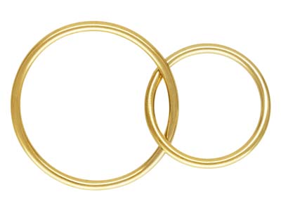 Anelli Di Collegamento In Oro Pieno Da 16 MM E 12 MM