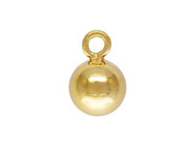 Pendente A Sfera In Oro Pieno Da 4 MM - Immagine Standard - 1