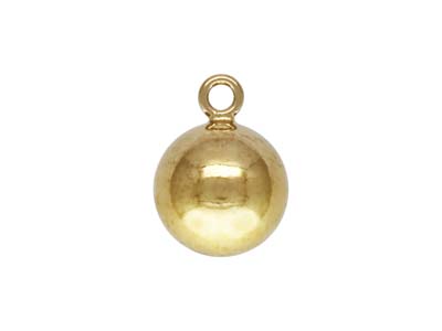 Pendente A Sfera In Oro Pieno Da 6 MM - Immagine Standard - 1