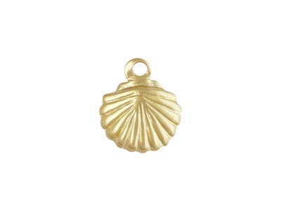 Charm A Conchiglia In Oro Pieno Da 7 MM - Immagine Standard - 1