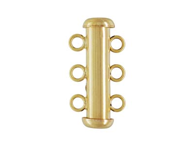 Chiusura A 3 File, Tubo 20 X 4,3 Mm, Oro Riempito
