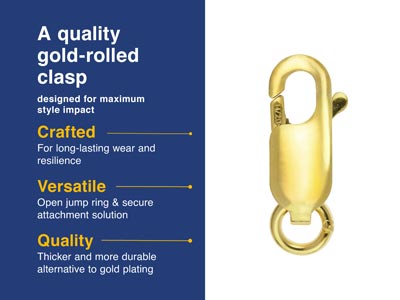Chiusura Per Manette Piatte, Anelloaperto Da 8 Mm, Gold Filled - Immagine Standard - 3