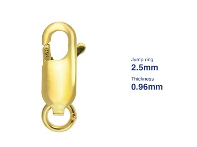 Chiusura Per Manette Piatte, Anelloaperto Da 8 Mm, Gold Filled - Immagine Standard - 5