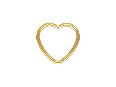 Confezione Da 5 Anelli Chiusi A Cuore In Oro Pieno, 10 MM - Immagine Standard - 1