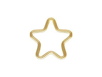 Anello Con Estremit Chiusa A Stella 10 Mm, Gold Filled, Sacchetto Da 5
