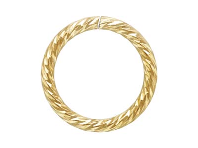 Anello Di Estremit Scintillante Da8 Mm, Riempito In Oro In  Peso