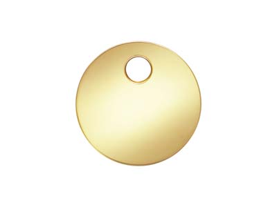 Disco Rotondo In Oro Pieno Da 6 Mm, Semilavorato Leggero