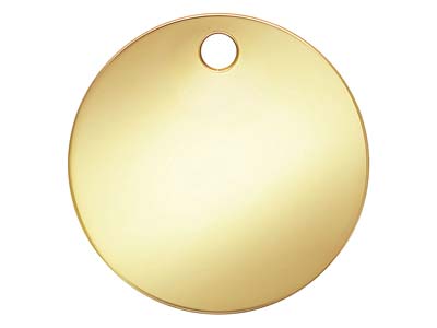 Disco Rotondo In Oro Pieno Da 10 Mm, Semilavorato Leggero - Immagine Standard - 1
