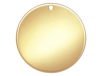 Disco Rotondo In Oro Pieno Da 19 Mm, Semilavorato Leggero - Immagine Standard - 1