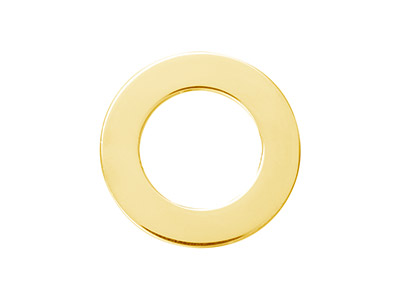 Rondella Piatta E Piena, 15 Mm, Semilavorata Per Stampaggio, Laminato In Oro - Immagine Standard - 1