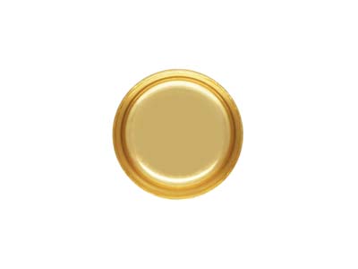 Set Incastonatura Da 4 MM Per Orecchini A Perno Rotondi In Oro Pieno