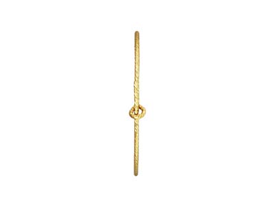 Orecchini A Cerchio Con Perline Brillanti In Oro Pieno Da 25 MM - Immagine Standard - 2