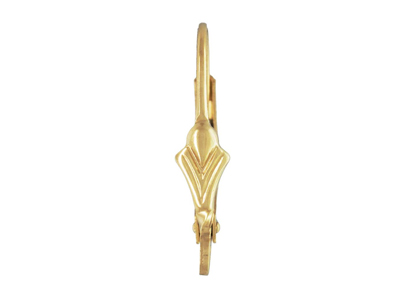 Monachella Filo  Continentale  Con Motivo A Ventaglio Scanalato, Oro Antico - Immagine Standard - 2