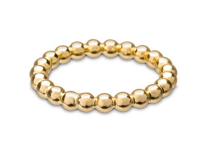 Filo Di Perline D'oro 14 Kt Da 3mm - Immagine Standard - 2