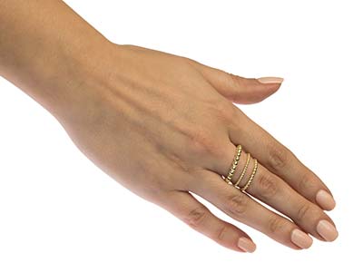 Filo Di Perline D'oro 14 Kt Da 3mm - Immagine Standard - 3