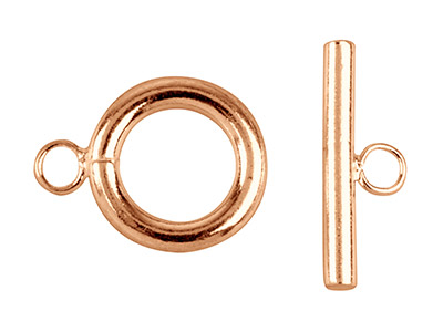 Confezione Da 4 Chiusure T-bar E Ad Anello, Placcatura In Oro Rosa - Immagine Standard - 1