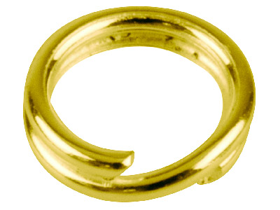 Confezione Da 20 Anelli A Spirale, 5,8 Mm, Placcati In Oro - Immagine Standard - 2