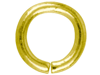 Confezione Da 100 Anellini Rotondi, 7,5 MM Placcatura In Oro