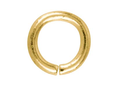 Confezione Da 100 Anellini Rotondi, 7,5 MM Placcatura In Oro - Immagine Standard - 2