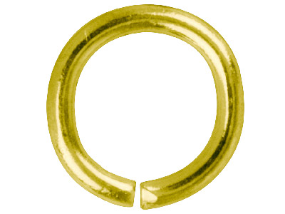 Confezione Da 100 Anellini Rotondi, 8,8 Mm, Placcatura In Oro