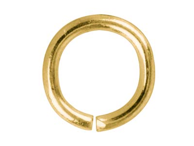 Confezione Da 100 Anellini Rotondi, 8,8 Mm, Placcatura In Oro - Immagine Standard - 2