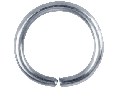 Confezione Da 100 Anellini Rotondi, 10 Mm, Placcati Argento