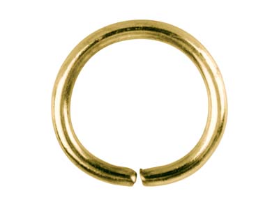 Confezione Da 100 Anellini Rotondi, 12,5 Mm, Placcati In Oro - Immagine Standard - 2