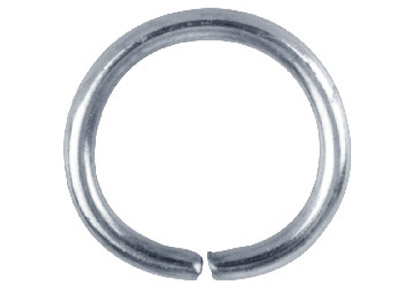 Confezione Da 100 Anellini Rotondi, 12,5 Mm, Placcati Argento