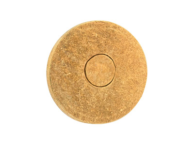 Confezione Da 10 Dischi Piatti E Perni, 5 Mm, Placcatura In Oro - Immagine Standard - 3