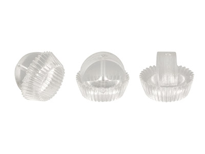 Confezione Da 100 Retro Per Orecchini, Plastica - Immagine Standard - 1
