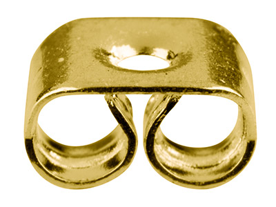 Confezione Da 20 Chiusure Per Orecchino A Perno, Placcatura In Oro - Immagine Standard - 1