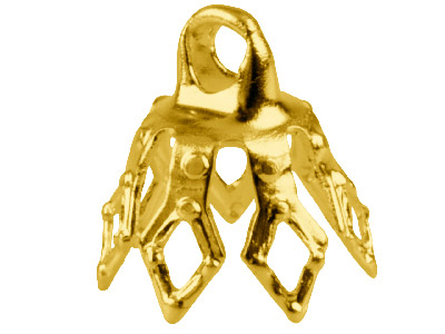 Confezione Da 10 Coppette, 7 X 8 Mm, Placcatura In Oro