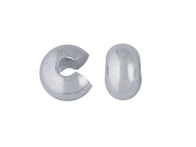 Confezione Da 72 Coperture Per Schiaccini, 5 Mm, Metallo Non Prezioso Placcato In Argento