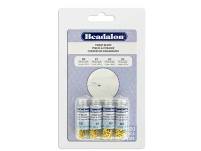 Set Schiaccini Misti Beadalon, Misure 0-3, Metallo Non Prezioso Dorato - Immagine Standard - 2
