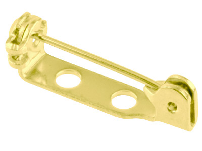 Confezione Da 6 Aghi Per Spilla Con 2 Fori, 20 Mm, Placcatura In Oro - Immagine Standard - 1