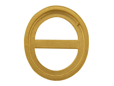 Castone Ovale 9 X 7 Mm, Oro Giallo 9k - Immagine Standard - 2