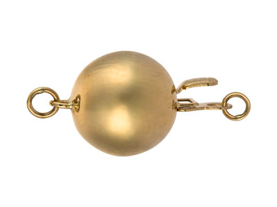 Chiusura A Perdere, Pallina Liscia Da 8 Mm, Oro Giallo 9k - Immagine Standard - 3