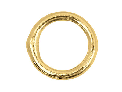 Anello Con Estremit Chiusa Da 6 Mm, Oro Giallo 9k, Confezione Da 4