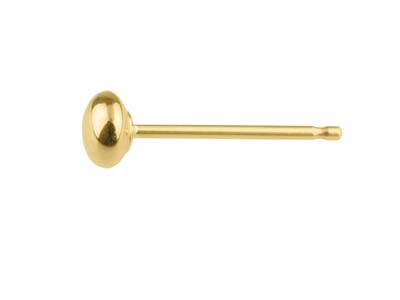 Tige Bouton 3 Mm, Oro Giallo 9k, Pezzo