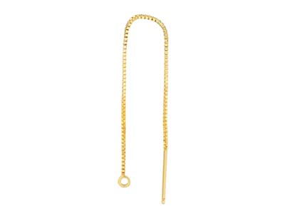 9y 2.5 Box Chain Ear Thread With Jring