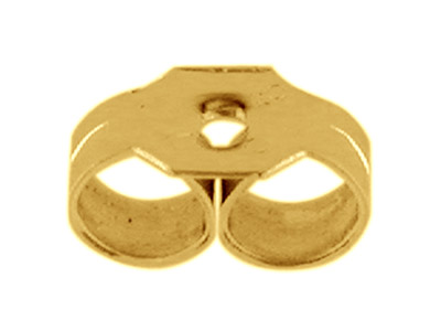 Chiusura A Farfalla Belga Modello Piccolo, Oro Giallo 9k, Confezione Da 3 Paia 100% Oro Riciclato - Immagine Standard - 1