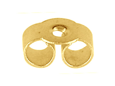 Chiusura A Farfalla Belga Liscia, Oro Giallo 9k, Confezione Da 3 Paia 100% Oro Riciclato - Immagine Standard - 1