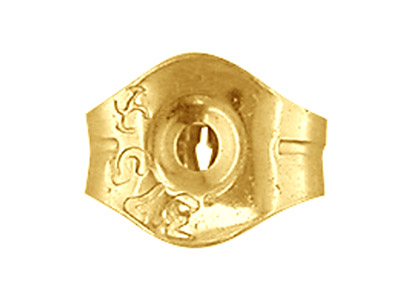 Chiusura A Farfalla Belga Liscia, Oro Giallo 9k, Confezione Da 3 Paia Kt - Immagine Standard - 3