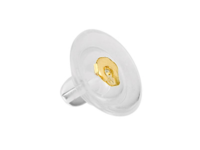 Confezione Da 2 Dischi In Silicone, Oro Giallo Da 9 Kt - Immagine Standard - 1