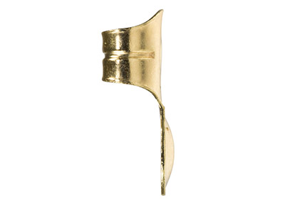 Farfalla Con Coppa 7 Mm, Oro Giallo 9k, La Coppia - Immagine Standard - 3