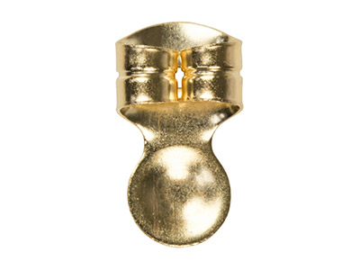 Farfalla Con Coppa 7 Mm, Oro Giallo 9k, La Coppia - Immagine Standard - 4