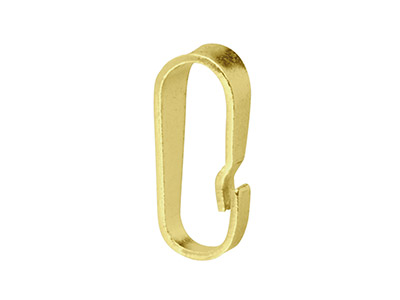 Contromaglia Per Pendente A Clip, Oro Giallo Da 9 Kt 7mm - Immagine Standard - 3