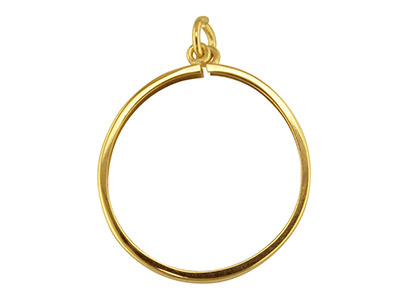 Ciondolo Portamonete Da 12 Sovrana, Oro Giallo 9k