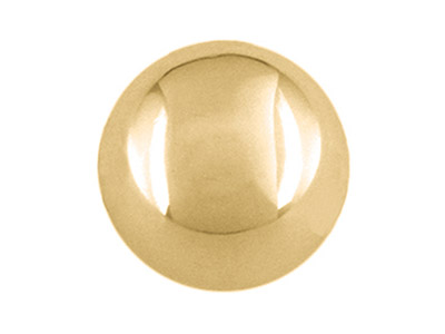Perlina Semplice Semi-solida E Senza Fori, 4 Mm, Oro Giallo Da 9 Kt